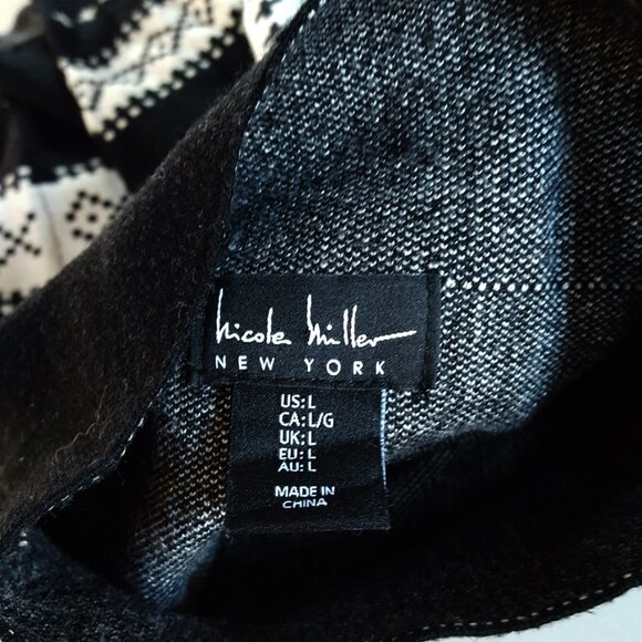 NWOT MOCK NECK SWEATER By NICOLE MILLER SZ L - Picture 3 of 4